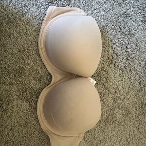 PINK Victoria's Secret Nude Strapless Bra